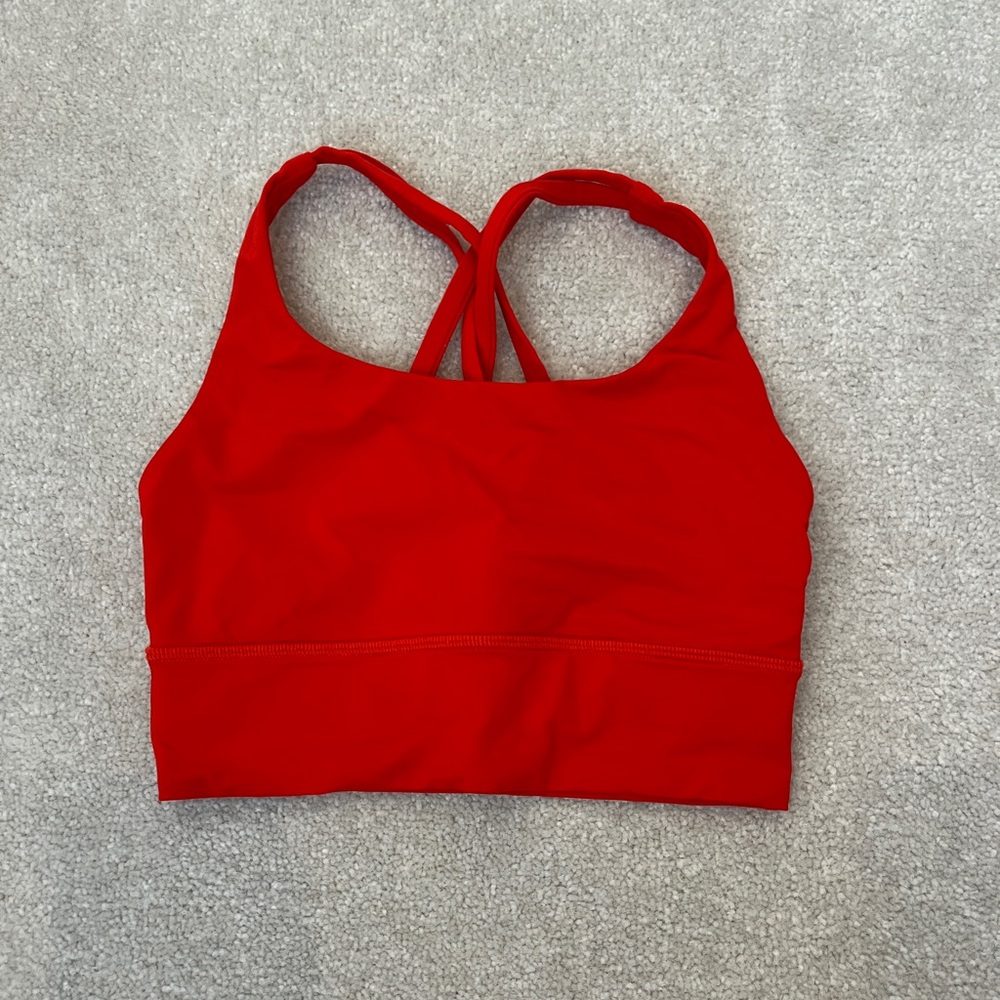Lululemon Red Long Free to be Bra